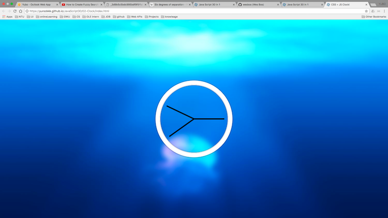 CSS + JS Clock